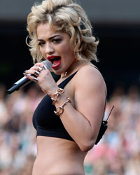 Singer Rita Ora performs at 'The Sound of Change' concert at Twickenham Stadium in London