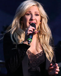 Singer Ellie Goulding performs at 'The Sound of Change' concert at Twickenham Stadium in London