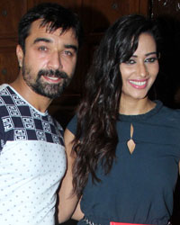 Ajaz Khan and Sanjana Singh