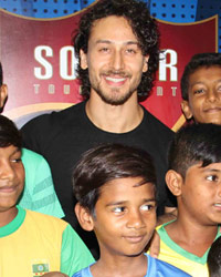 Tiger Shroff at Launch of Super Soccer Tournament