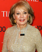 Journalist Barbara Walters arrives for the Time 100 gala celebrating the magazine's naming of the 100 most influential people in the world for the past year, in New York