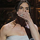 Brooke Shields reacts to swearing as she takes the stage to present an award during the American Theatre Wing's 65th annual Tony Awards ceremony in New York