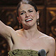 Sutton Foster reacts after being presented the award for best performance by an actress in a leading role in a musical at American Theatre Wing's 65th annual Tony Awards ceremony in New York