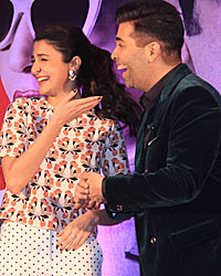 Ranbir Kapoor, Anushka Sharma and Karan Johar