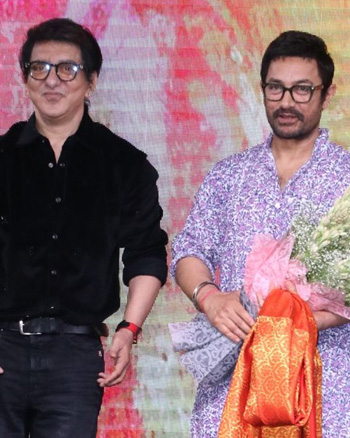 Rajkumar irani, Sajid Nadiadwala and Aamir Khan