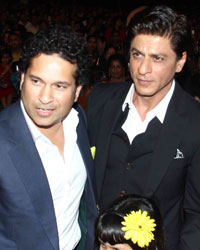 Sachin Tendulkar, Shah Rukh Khan and Abhishek Bachchan