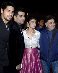 Sidharth Malhotra, Karan Johar, Alia Bhatt, Rishi Kapoor and Ranbir Kapoor