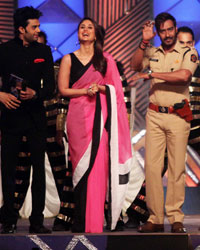 Manish Paul, Kareena Kapoor and Ajay Devgn