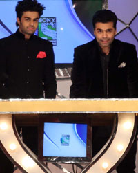 Manish Paul and Karan Johar