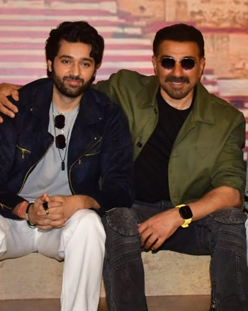 Utkarsh Sharma, Sunny Deol and Nana Patekar