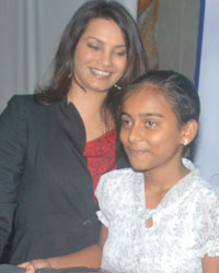 Diana Hayden and Varun Dhawan at  Rotary Club of Bombay, to support the cause of street children to learn English