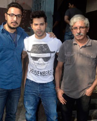 Dinesh Vijan, Varun Dhawan and Sriram Raghavan