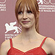 Jessica Chastain poses during a photocall for his film 'Wilde Salome' at the 68th Venice Film Festival