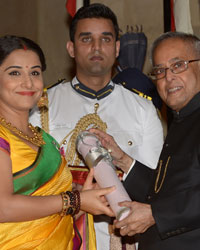 Vidya Balan and Pranab Mukherjee