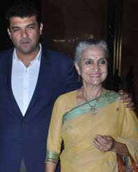 Siddharth Roy Kapur, with his father Raghupat Roy Kapur and mother Salome Roy Kapur