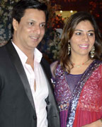 Madhur Bhandarkar with his wife