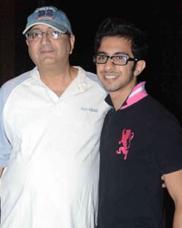 Vivek Vaswani with his son