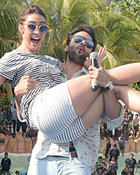 Lauren Gottlieb and Jackky Bhagnani