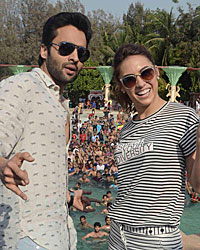 Jackky Bhagnani and Lauren Gottlieb promote Welcome To Karachi at  Water Kingdom