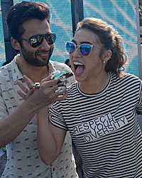 Jackky Bhagnani and Lauren Gottlieb