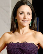 Actress and comedian Julia Louis-Dreyfus arrives on the red carpet at the annual White House Correspondents' Association dinner in Washington