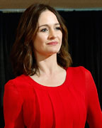 Actress Emily Blunt arrives on the red carpet at the annual White House Correspondents' Association dinner in Washington