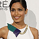 Freida Pinto poses at Elle's 18th Annual Women in Hollywood Tribute