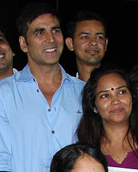 Akshay Kumar during the function organised to present the certificate on completion of the first batch of Women Safety Defense Centre (WSDC)