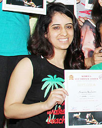 Akshay Kumar during the function organised to present the certificate on completion of the first batch of Women Safety Defense Centre (WSDC)