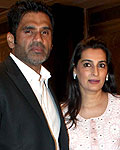 Suneil Shetty and Mana Shetty