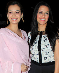 Dia Mirza and Neha Dhupia