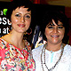 Shelly Khera of Slim Sutra and Yana Gupta at the launch of 3 exclusive DVD's Siddha Yoga, Candle Meditation and Yoga for Slimming at Planet M