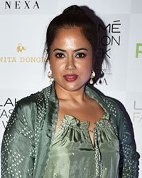 Sameera Reddy at Celebs at Lakme Fashion Week 2018