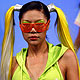 A model present creations by US fashion label KangaROOS during China Fashion Week in Beijing