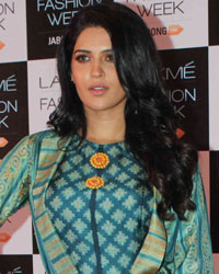 Deeksha Seth at Lakme Fashion Week 2014 Curtain Raiser