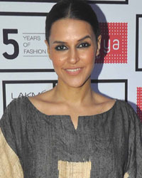 Neha Dhupia at Lakme Fashion Week 2015