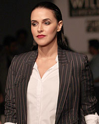 Neha Dhupia at Neha Dhupia at WIFW SS 2015