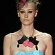 A model presents a creation from Filhas de Gaya`s 2010 spring/summer collection during Fashion Rio Show in Rio de Janeiro