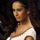A model presents a creation from Indian designer Kavita Bhartia`s Spring/Summer 2009 collection