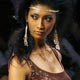 A model presents a creation from Indian designer Kavita Bhartia`s Spring/Summer 2009 collection