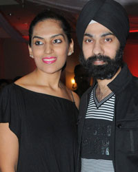 Fashion designer AD Singh along with his wife Puneet