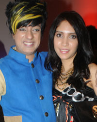 Designer Rohit Verma with model Radhika Nanda