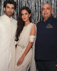 Aditya Roy Kapoor, Katrina Kaif and Tarun Tahiliani