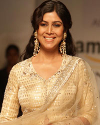 Fashion designer Anju Modi and Sakshi Tanwar