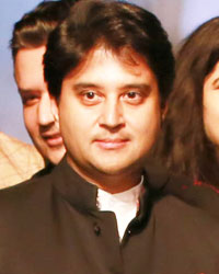 Jyotiraditya Scindia walks the ramp for the label Raw Mango during the inaugural show