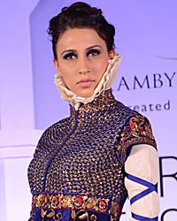 Alecia Raut showcasing Raghavendra Rathore's collection