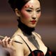 A model presents a creation for `Ordifen Cup` 2008 Lingerie Innovative Design Contest at China Fashion Week