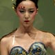 A model presents a creation for `Ordifen Cup` 2008 Lingerie Innovative Design Contest at China Fashion Week