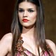 A model wears a creation for Syrian designer Omar Matini in Beirut