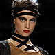 Model presents creation by Irina Schrotter at Berlin Fashion Week Autumn/Winter 2012 in Berlin